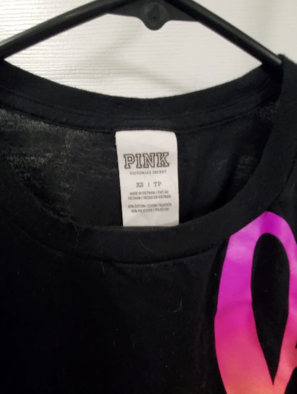 Pink Vs Ombre Rainbow Tank Top Oversized Xs